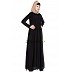 Pin-tuck abaya in Black color Pin-tuck abaya in Black color